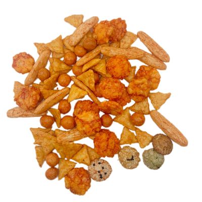 Хорошая цена Смешанные рисовые крекеры - 200 грамм с пятью вкусами и арахисом, хрустящие и натуральные онлайн